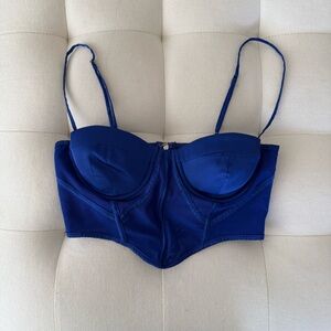 Oh Polly Blue Crop Top Stylish and Vibrant